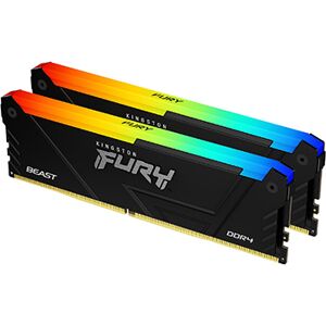 Kingston Memoria  FURY 64GB 3600MT/s DDR4 CL18 DIMM (Kit da 2) Beast RGB [KF436C18BB2AK2/64]