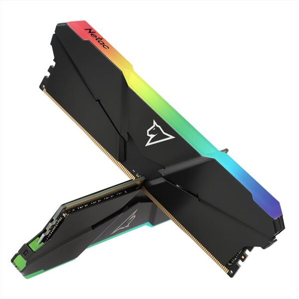 netac shadow rgb ddr4-3200 8gb c16 grey u-dimm 288-pin-grigio