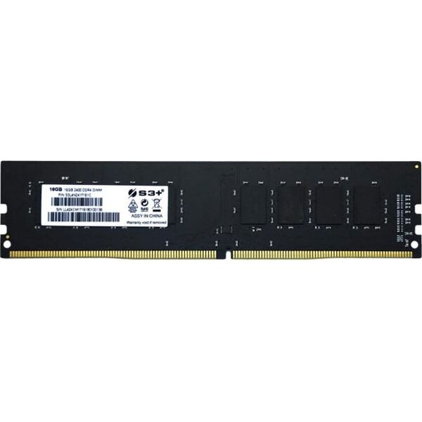 s3+ s3l4n2619161 memoria ram 16 gb tipologia ddr4 velocità 2666 mhz 288 pin dimm - s3l4n2619161