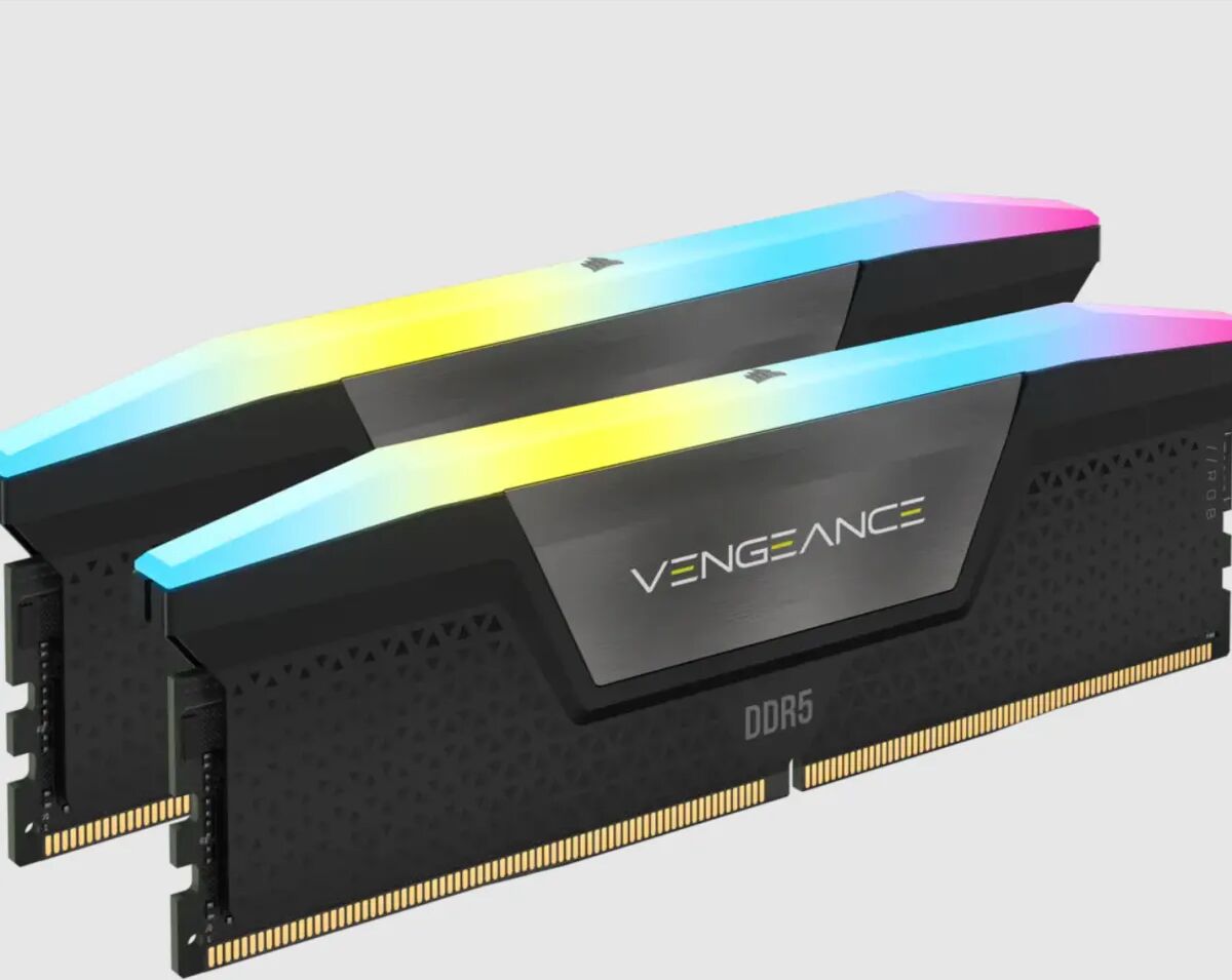 Corsair SPEDIZIONE IMMEDIATA -  Vengeance RGB CMH32GX5M2B6000C40 memoria 32 GB 2 x 16 DDR5 6000 MHz [CMH32GX5M2B6000C40]