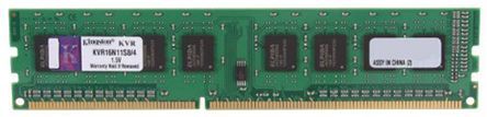 Kingston Scheda RAM Desktop  4 GB, 1600MHz, KVR16N11S8/4