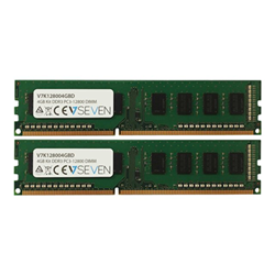 V7 Memoria RAM Ddr3 - kit - 4 gb: 2 x 2 gb - dimm a 240 pin k128004gbd
