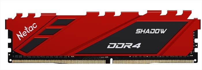 NETAC Shadow Ddr4-3200 16g C16 Red U-dimm 288-pin-rosso