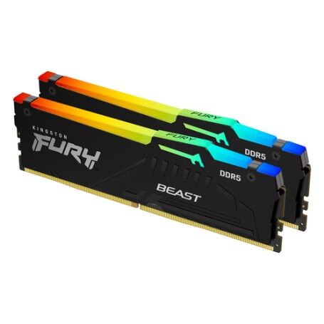 Kingston Technology FURY Beast RGB memoria 64 GB 2 x 32 GB DDR5 5600 MHz (KF556C36BBEAK2-64)