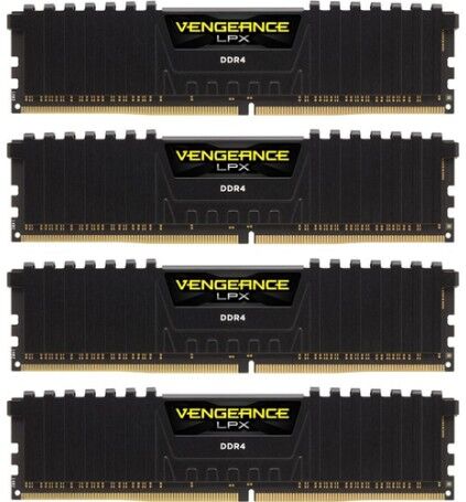 Corsair Vengeance LPX 64GB DDR4-2666 memoria 4 x 16 GB 2666 MHz (CMK64GX4M4A2666C16)