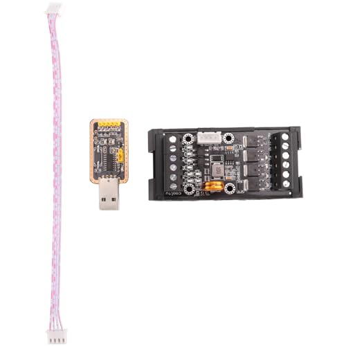 Clyictz FX1N-10MT PLC Industriële Control Board+Case+USB-TTL Kabel PLC Module Analoge Input/Output Vertraging Relais Module