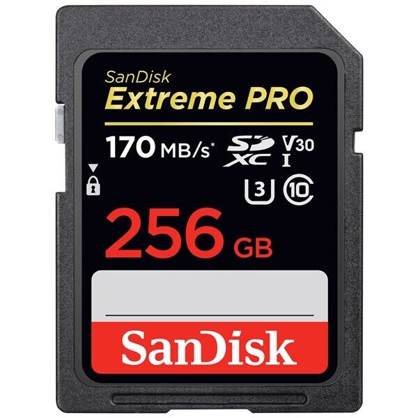 SanDisk Extreme Pro SDXC 256GB R170/W90 UHS-I V30 U3