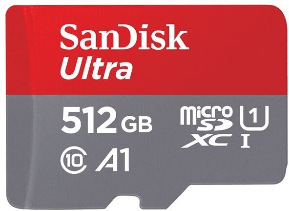 SanDisk Ultra microSDXC Class 10 UHS-I U1 A1 120MB/s 512GB