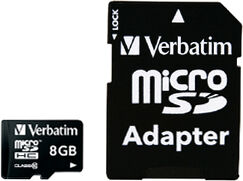 Difox Verbatim Microsdhc Med Sd-Adapter - 8 Gb