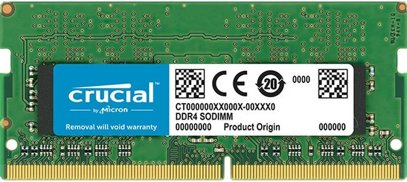 Crucial so-dimm ddr4 2400 pc4-19200 4gb cl17