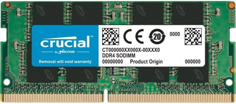 Crucial so-dimm ddr4 3200mhz pc4-25600 8gb cl22