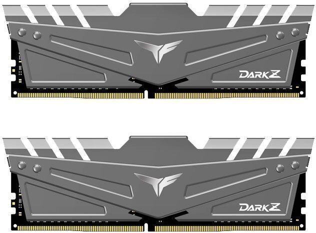 team-group Team group t-force dark z ddr4 3200 mhz pc4-25600 32gb 2x16gb cl16 cinzentas