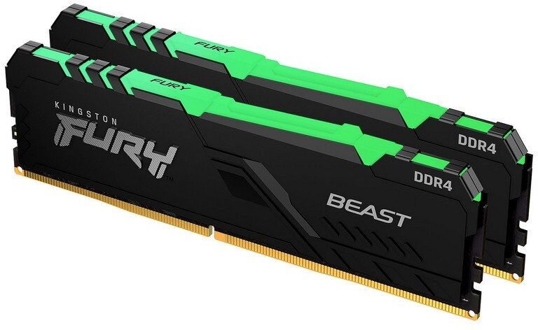 Kingston fury beast rgb ddr4 2666 mhz 16gb 2x8gb cl16