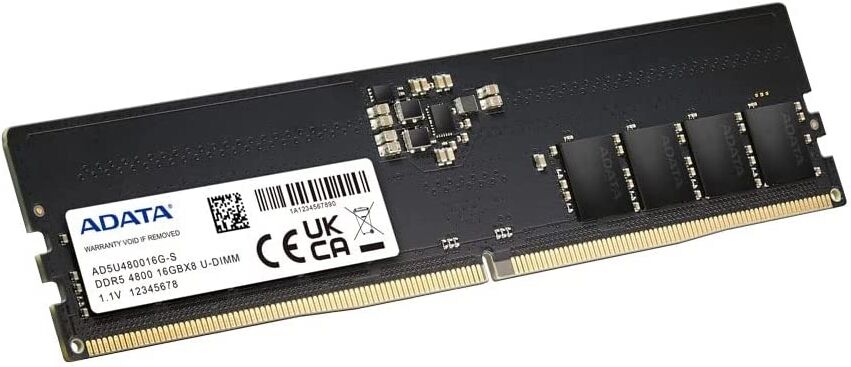 Adata Memória Ram Ad5u480016g-s 16gb (1x16gb) Ddr5-4800mhz Cl40 - Adata