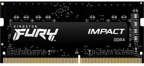 Kingston Memória RAM DDR4 KINGSTON FURY Impact (1 x 8 GB - 3200 MHz - CL 20 - Preto)