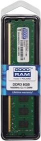 Goodram Memória RAM DDR3 GOOD RAM RA000584 (1 x 8 GB - 1600 MHz - CL 11 - Verde)