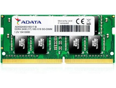 Adata Memória RAM DDR4 AD4S240038G17-R (1 x 8 GB - 2400 MHz - CL 17 - Verde)