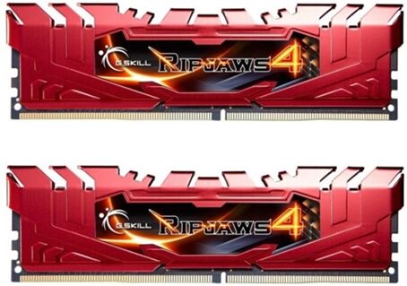 Gskill Memória RAM DDR4 Ripjaws 4 (2 x 8 GB - 2400 MHz - CL 15 - Vermelho)