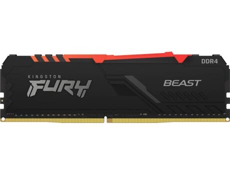 Corsair Memória RAM DDR4 CORSAIR Fury Beast (1 x 8 GB - 3200 MHz - CL 16 - RGB)