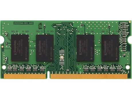 Kingston Memória RAM DDR3 SODIMM (1 x 4 GB - 1600 MHz - CL 11 - Verde)