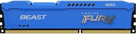 Kingston Memória RAM DDR3 KINGSTON FURY Beast (1 x 8 GB - 1600 MHz - CL 10 - Azul)