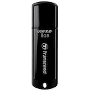 Transcend JetFlash 350 - USB flash-enhet - 8 GB - USB 2.0 - svart