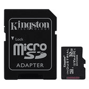 Kingston Industrial - Flash-minneskort (adapter, microSDHC till
