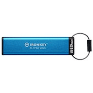Kingston IronKey Keypad 200C - USB flash-enhet - krypterat - 512