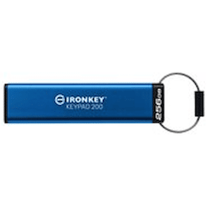 Kingston IronKey Keypad 200 - USB flash-enhet - krypterat - 256