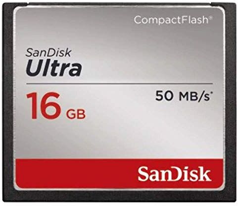 SDCFHS-016G-G46 SanDisk Ultra CompactFlash UDMA716GB upp till 50 MB/sek minneskort