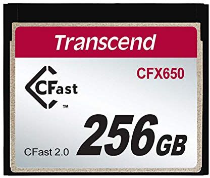 TS256GCFX650 Transcend 256 GB CFast 2.0 CFX650 minneskort