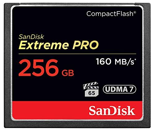 SDCFXPS-256G-X46 SanDisk Extreme Pro CompactFlash 256 GB minneskort (läs upp till 160 MB/s)