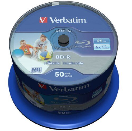 43812 Verbatim BD-R Datalife 25 GB 6 x ämnen skrivbara 50 spindel