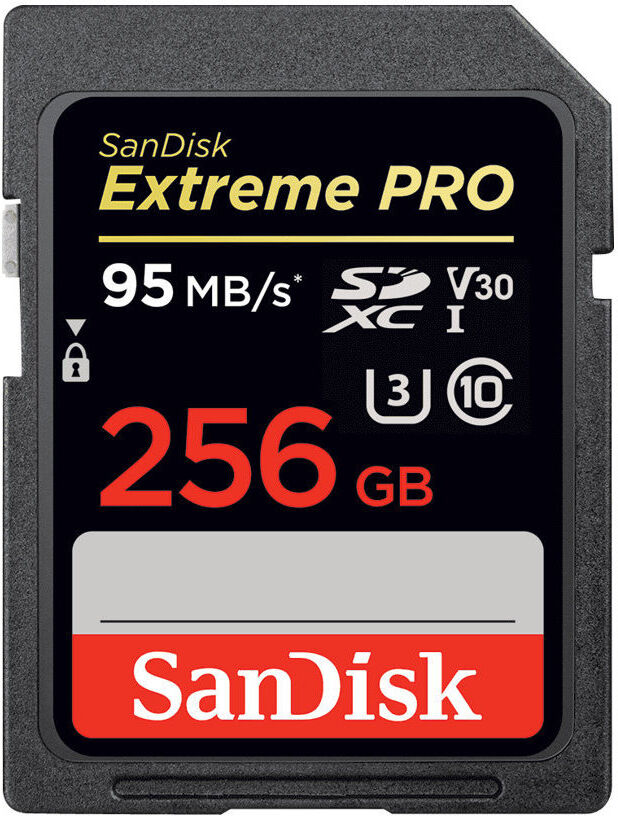 SanDisk SDXC Extreme Pro UHS-I V30 256GB Class 10 170MB/s