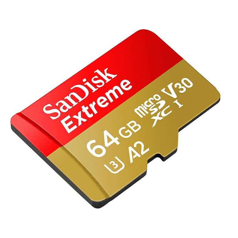 SanDisk MicroSDXC Extreme 64GB Adapter 160MB/s A2 C10 V30