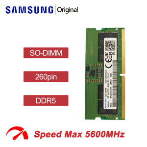 SHEIN Samsung Ram Memory Ddr5 8gb 16gb 32gb 5600MHz, Memoria Ram Ddr5 For Notebook Laptop, 260pin, SO-DIMM Green 16GB,8GB