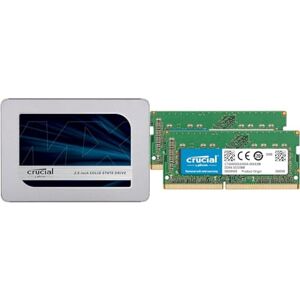 Crucial MX500 4TB 3D NAND SATA 2.5 Inch Internal SSD - Up To 560MB/s - CT4000MX500SSD1 & RAM 16GB Kit (2x8GB) DDR4 2666MHz CL19 Memory for Mac CT2K8G4S266M