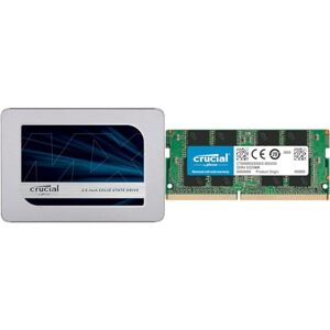 Crucial MX500 4TB 3D NAND SATA 2.5 Inch Internal SSD - Up To 560MB/s - CT4000MX500SSD1 & RAM 4GB DDR4 2400MHz CL17 Laptop Memory CT4G4SFS824A