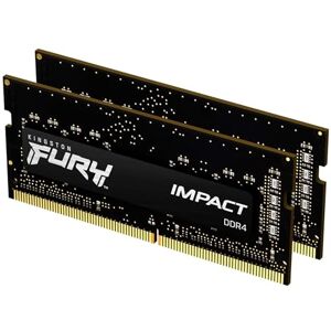 Kingston FURY Impact 32 GB (2 x 16 GB) 3200MHz DDR4 CL20 Laptop Memory Kit of 2 KF432S20IBK2/32