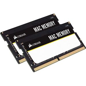 Corsair Mac Memory SODIMM 32GB (2x16GB) DDR4 2666MHz CL18 Memory for Mac Systems, Apple Qualified - Black