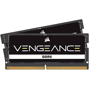 Corsair VENGEANCE DDR5 SODIMM 16GB (2x8GB) DDR5 4800MHz C40 (Compatible with Nearly Any Intel and AMD System, Easy Installation, Faster Load Times, Smoother Multitasking, XMP 3.0 Compatibility) Black