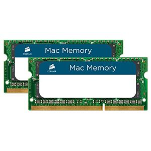 Corsair Mac Memory SODIMM 8GB (2x4GB) DDR3 1066MHz CL7 Memory for Mac Systems, Apple Qualified - Black