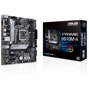 Asus Prime H510M-A Gaming Mainboard Sockel Intel LGA1200 (mATX, M.2, USB 3.2 Gen 1 Typ-A, Intel 1Gbit/s Ethernet, PCIe 4.0, AURA-Gen-2-Header)