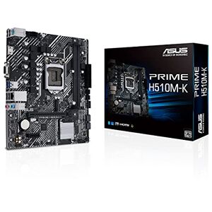 Asus Prime H510M-K Gaming Mainboard Sockel Intel LGA 1200 (Intel H510, mATX, PCIe 4.0, Intel 1GB Ethernet, HDMI, D-Sub, SATA 6Gbit/s, COM Header, RGB Header)