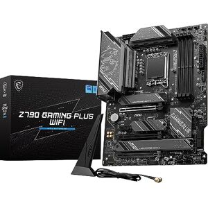 MSI Z790 GAMING PLUS WIFI Motherboard, ATX Unterstützt Intel Core Prozessoren der 12. und 13. Generation, LGA 1700 DDR5 Memory Boost 7200+MHz/OC, 1 x PCIe 5.0 x16, 4 x M.2 Gen4, 2.5G LAN, Wi-Fi 6E