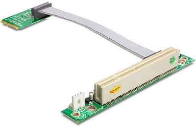 DeLock 41359 - Riser Karte Mini PCI Express > PCI 32 Bit / 5 V links gerichtet