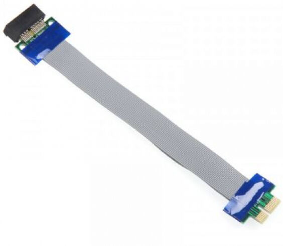 Divers Kolink PCI-Express x1 auf x1 Riser Card Extender Kabel - 19 cm