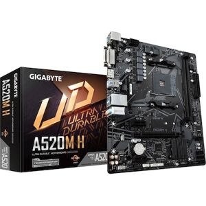 Gigabyte A520M H mATX Mainboard Sockel AM4 HDMI/DVI/SATA