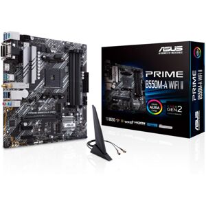 ASUS Prime B550M-A WIFI II mATX Mainboard Sockel AM4 M.2/USB3.2/HDMI/DVI/VGA/BT