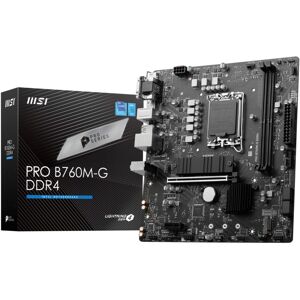 MSI PRO B760M-G DDR4 mATX Mainboard Sockel 1700 M.2/HDMI/DP/VGA/USB3.2